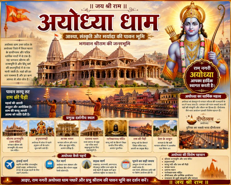 अयोध्या धाम की विस्तृत जानकारी