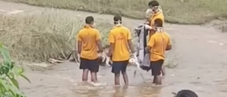 बिसरा नाला में फूला हुआ पाया गया अज्ञात व्यक्ति का शव
